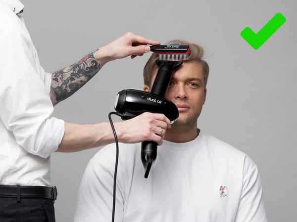 How to safely and efficiently blow-dry with the Dual Air T1 professional blow-dryer