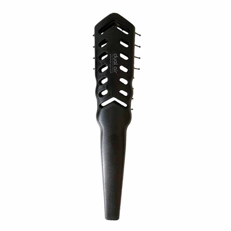 Denman tunnel vent brush med Dual Air logo